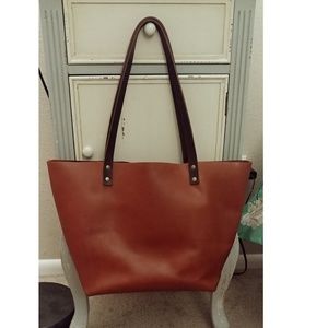 Natural Character Leather Tote Bag